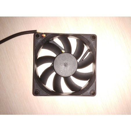 Вентилятор для корпуса Gembird D8015BM-3 черный, 80 мм, 2600 об/мин, 27 дБ, 3 pin