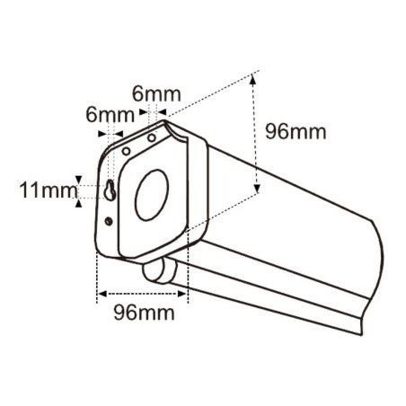 Экран с электроприводом Lumien Eco Control 229x305 см (раб. область 221х297 см) Matte White черная кайма по периметру 4:3
