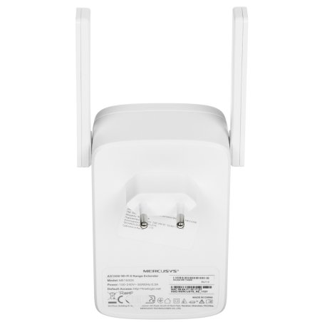 Повторитель беспроводного сигнала Mercusys ME70X AX1800 10/100/1000 белый (упак.:1шт)