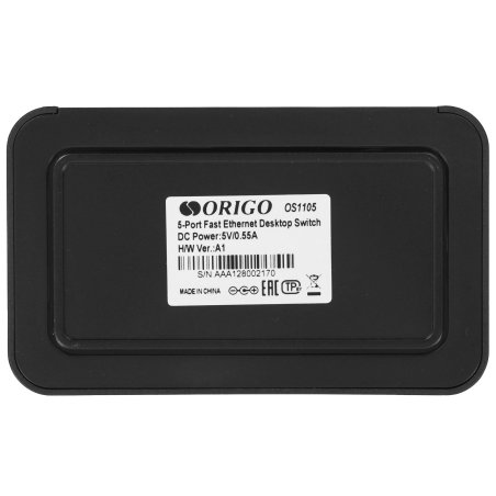 Неуправляемый коммутатор 5-портовый 10/100 Мбит/с ORIGO OS1105/A1A