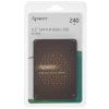 Накопитель SSD Apacer AS340X, 240Gb, 2.5", SATA III, R/W 550/520