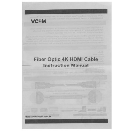 Активный оптический кабель HDMI 19M/M,ver. 2.0, 4K@60 Hz 80m VCOM