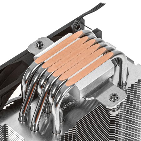 Кулер для процессора Thermalright Burst Assassin 120 SE черный/серебристый (4-pin PWM, 148мм, Al/Cu, 6x6мм, 1x120мм, 66.17CFM, 25.6dBA, 1550RPM, S: 1851/1700/1200/115X, AM5/AM4)