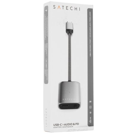 Кабель Satechi ST-U4C25M USB Type-C - USB Type-C 0.25м для зарядки и передачи данных (до 100W), серый космос