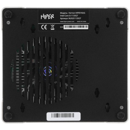 Платформа ПК Nettop Hiper NUGCJ6412 (NUG C) HIPER NUG, Intel Celeron J6412, 1*DDR4 SO-DIMM, Intel UHD 600 (VGA + HDMI), 2*USB 2.0, 2*USB3.0, 2*COM, 2*LAN, 1*2.5HDD, WiFi, VESA (безвентиляторный)