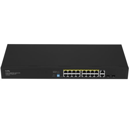 Коммутатор Cudy GS1018PS2 (L2) 18x1Gbит/с 2xКомбо(1000BASE-T/SFP) 2SFP 16PoE 200W неуправляемый