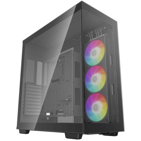 Компьютерный корпус Deepcool CH780 черный (ATX, без БП, ARGb, 4xUSB3.2 Type-A + USB3.2 Type-C) (R-CH780-BKADE41-G-1) MidiTower