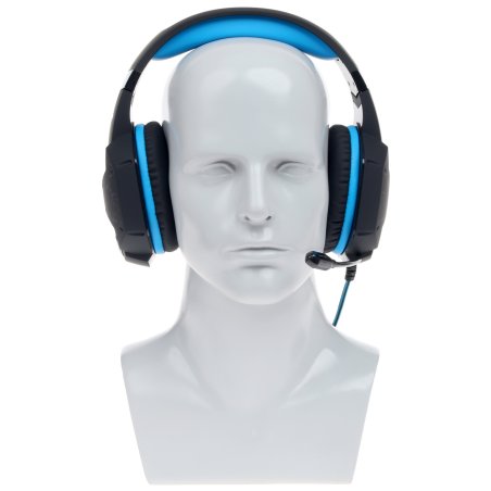 Гарнитура SVEN AP-U980MV, черный-синий (USB, LED, 7.1, 2.2m)