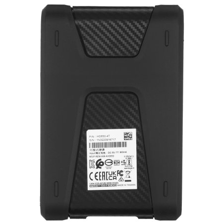 Внешний HDD 2.5" ADATA HD650, 4TB, USB 3.2 Gen 1 Type-A, 5400 rpm, черный