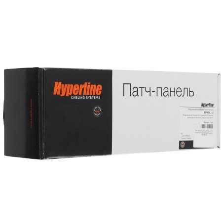 Модульная настенная патч-панель на 12 портов Hyperline PPWBL-12 для модулей Keystone Jack, с подставкой