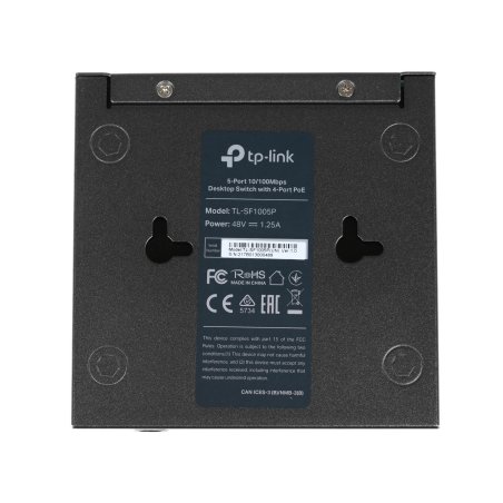 Коммутатор TP-Link SMB TL-SF1005P 5-портовый 10/100 Мбит/с настольный коммутатор с 4 портами PoE