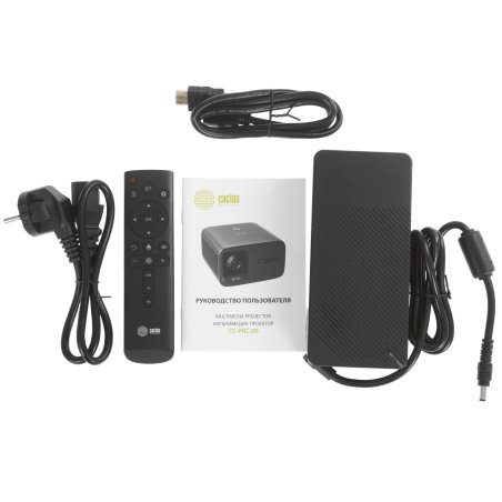 Проектор Cactus CS-PRC.06B.Full HD-A LCD 21000Lm LS 900Lm ANSI (1920x1080) 2000:1 ресурс лампы:50000часов 2xUSB typeA 2xHDMI 3.0кг