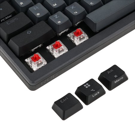 Мышь беспроводная/проводная ASUS ROG Keris Wireless AimPoint белый, 36000 dpi, радиоканал, Bluetooth, USB, кнопки - 5