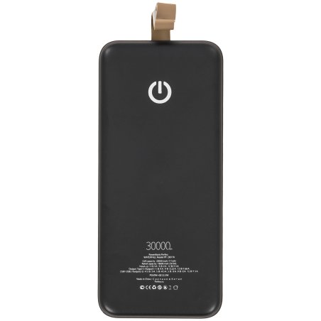 Портативный аккумулятор Perfeo Powerbank WATERFALL 30000 mAh/LED дисплей/PD + QC 3.0/Type-C/2 USB/Выход: 5A, max 22.5W/черный (PF_D0174)