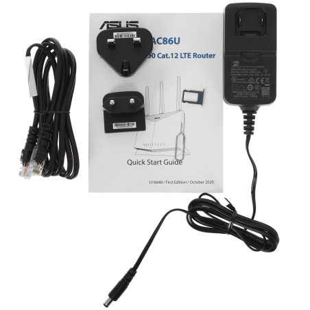 Маршрутизатор ASUS 4G-AC86U Dual-band LTE Modem Router 802.11ac 800+1733Mbps EU/13/EU/P EU U/K RTL (730327) (90IG05R0-BM9100)