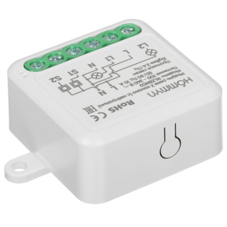 Модуль реле HOMMYN zigbee 2 канала (с нейтралью) RLZBN02
