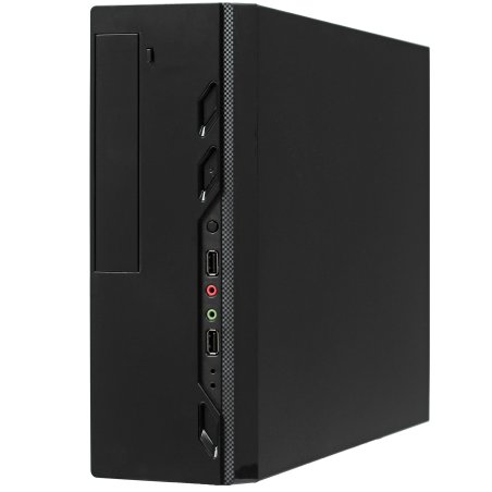 Компьютерный корпус MiniITX ExeGate EX268697RUS MI-208 Black, miniITX/mATX, <без БП>, 2*USB, Audio
