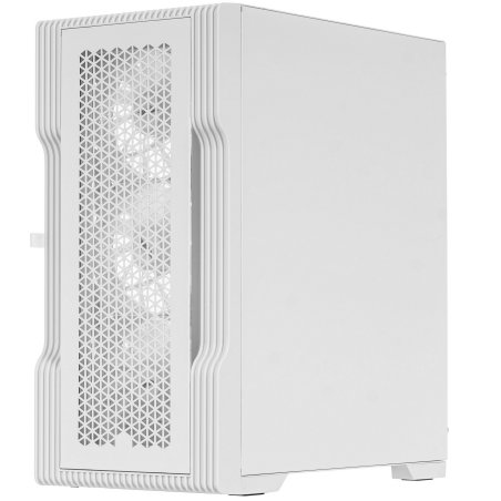 Компьютерный корпус 1STPLAYER TRILOBITE T3 белый/mATX, TG/4x 120мм LED fans inc./T3-WH-4F1-W