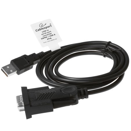 Конвертер USB->SERIAL Cablexpert UAS-DB9M-02 AM/DB9M, 1,5 м, PL2303TA, WinXP-Win8, черный, пакет