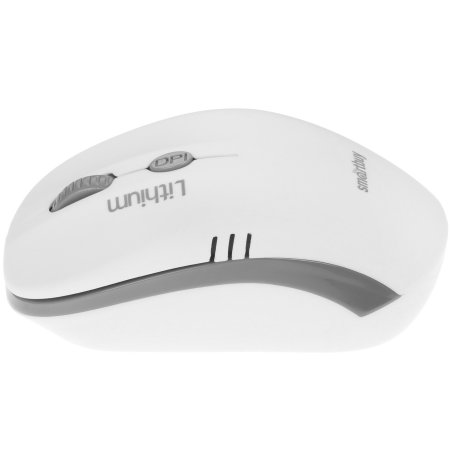 Мышь беспроводная с зарядкой от USB Smartbuy ONE 344CAG бело-серая SBM-344CAG-WG