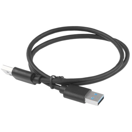 Кабель USB 3.0 Gembird CC-USB3-AMAM-0.6M, AM/AM, медь, экранированный, 0.6м, черный, пакет