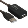 Кабель-адаптер Aopen/Qust USB2.0-repeater, удлинительный активный Am-->Af 20м (ACU823-20M) 6938510851345