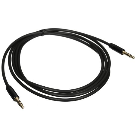 Кабель AUX GoPower Jack 3.5мм (m)-Jack 3.5мм (m) 5м ПВХ черный Premium Zip-Lock c подвесом (1/50)