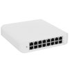 Коммутатор Wall-mountable, 16-port, Layer 2 PoE switch with a fanless cooling system.45W total PoE availability