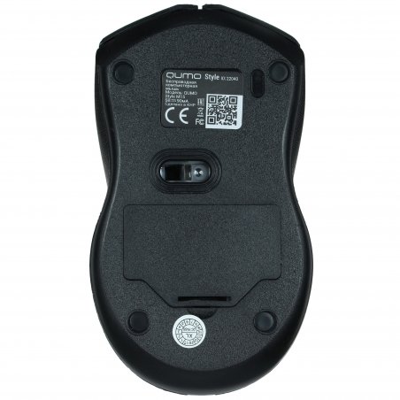 Мышь беспроводная Qumo Office M15 Style черный, 1000 dpi, радиоканал, USB, кнопки - 3