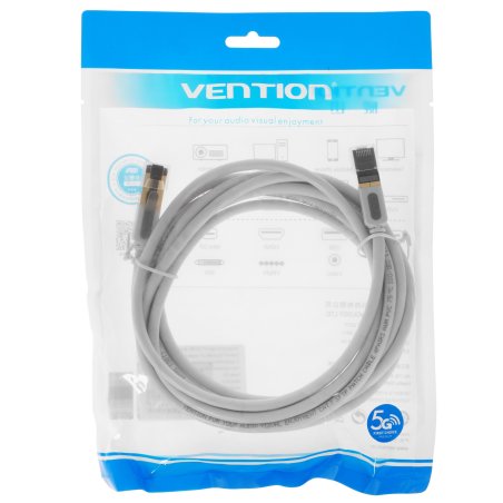 Патч-корд Vention прямой SFTP cat.7 RJ45 - 3 м. Серый