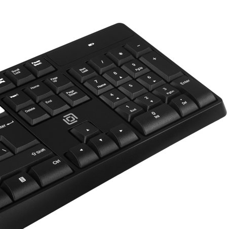 Комплект клавиатура + мышь Оклик S260W клав:черный мышь:черный USB беспроводная Multimedia (2066170)