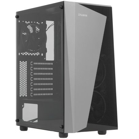 Компьютерный корпус ZALMAN S4 Plus, ATX, черный, WINDOW, 1x5.25", 4x3.5", 1x2.5", 2xUSB 2.0, 1xUSB 3.0, FRONT 2x120мм, REAR 1x120мм