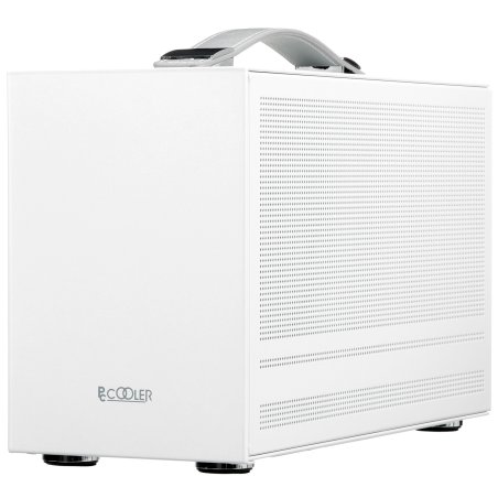 Компьютерный корпус без блока питания PCCooler I100 PRO MESH GY, Mesh Compact, серый, SPCC, no fans ITX 60/300/SFX PSU support; 1x2.5", 1x3.5", 2xPCI 1xUSB-C 3.1 308x128x190mm