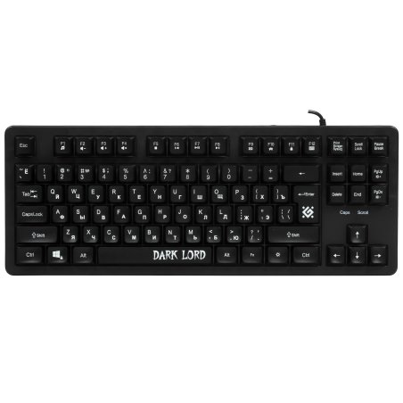 Клавиатура проводная Defender Dark Lord GK-580, USB, черный