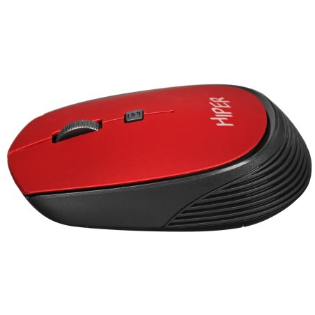 Мышь беспроводная HIPER HOMW-082 красный, 1600 dpi, радиоканал, USB, кнопки - 4