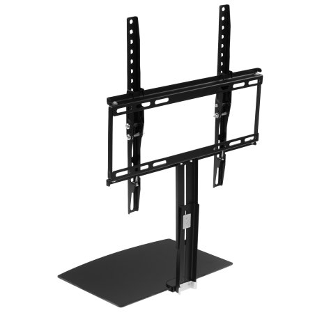 Напольная стойка с кронштейном для телевизора Rexant 32"-55" дюймов с дополнительной полкой для медиаоборудования серия Profi