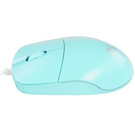 Мышь проводная Defender Azora MB-241 голубой, 1200 dpi, USB, кнопки - 3