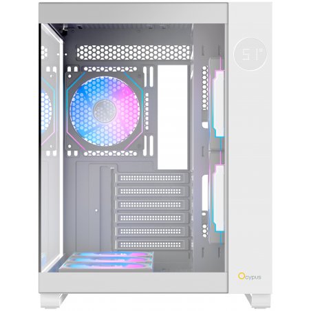 Компьютерный корпус Ocypus Iota C70 WH ARGb ATX/win/белый/6 ARGb fans/no PSU/Tempered Glass