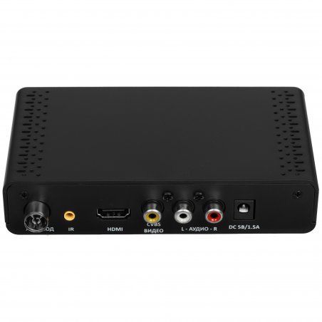 Приставка для цифрового ТВ Cadena CDT-2351SB черный, DVB-T2, DVB-T, HDMI, USB 2.0