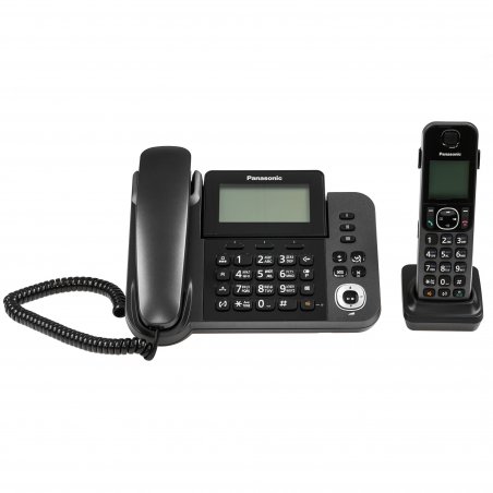 Телефон беспроводной (DECT) Panasonic KX-TGF320RUM серый металлик автооветчик АОН