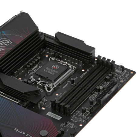 Материнская плата ASRock Z890 Riptide WiFi, LGA 1851, Intel Z890, 4xDDR5, 4xSATA, 5xM.2, 1xPCIe 5.0 x16, 1xPCIe 4.0 x16, 1xPCIe x1, 2xUSB-C Thunderbolt 4, 4xUSB-A 3.2 Gen 1, 1xUSB-A 3.2 Gen 2, 1xHDMI, 1x2.5Gb LAN, 4x3.5 мм, 7.1, ATX
