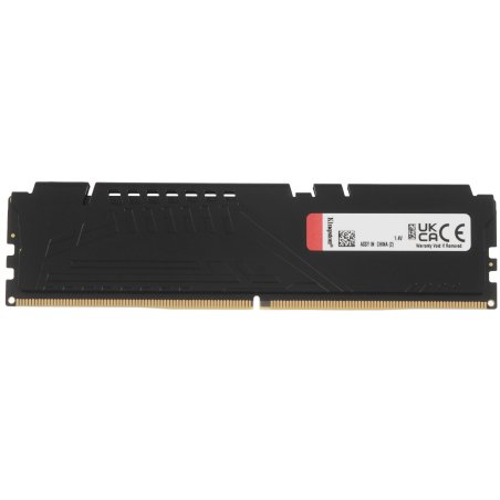 Оперативная память Kingston Fury Beast, DDR5, 16Gb (1x16Gb), 6000MHz, CL30, DIMM, с радиатором, черный