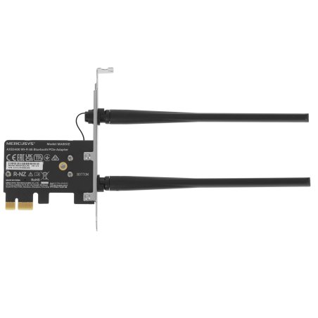 Сетевой адаптер Mercusys MA86XE Трехдиапазонный адаптер PCI Express с поддержкой Bluetooth и Wi-Fi 6E AXE5400