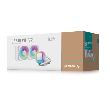 Система жидкостного охлаждения DeepСool LE240 V2 WH (R-LE240-WHAMMN-G-2)