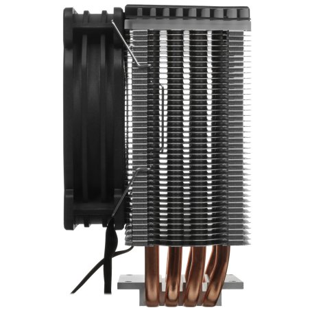 Кулер для процессора JONSBO CR-1400 ARGb (160W, 4-pin PWM, 126мм, Al/Cu, 4x6мм, ARGb, 1x92мм, 36.0CFM, 30.5dBA, 2300RPM, S: 1700/1200/115X, AM4/AM5 черный)