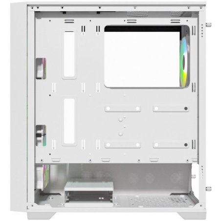 Компьютерный корпус Powercase ByteFlow Black, Tempered Glass, 4x 120мм ARGb fans, ARGb HUB, черный, ATX (CBFB-A4)