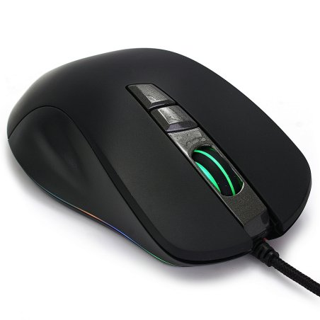 Мышь проводная Crown CMGM-903 черный, 7000 dpi, USB, кнопки - 7