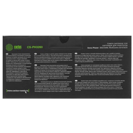 Картридж лазерный Cactus CS-PH3260 (106R02778) черный (3000 стр.) для Xerox Phaser 3052/3260/WC 3215/3225