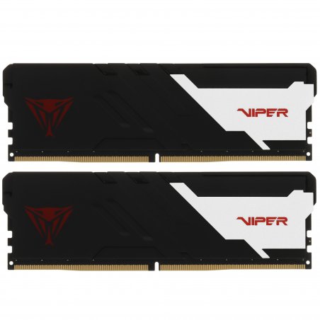 Оперативная память Patriot Viper Venom, DDR5, 32Gb (2x16Gb), 6000MHz, CL30, DIMM, с радиаторами, серый/черный