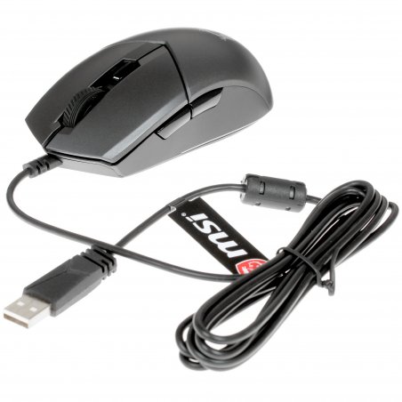 Мышь проводная MSI Clutch GM11 черный, 5000 dpi, USB, кнопки - 6